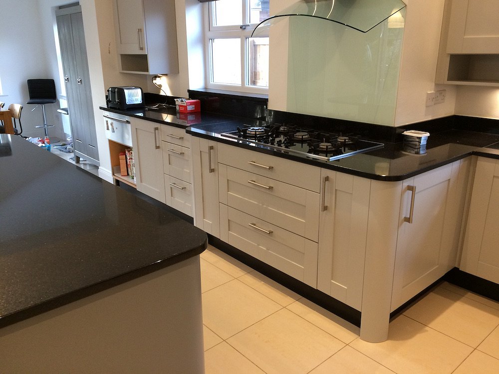 Resprayed Maple kitchen in Bramhall - After