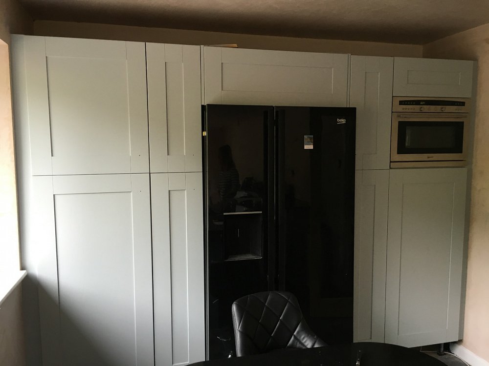 Repainted in a beautiful light blue by Crown.