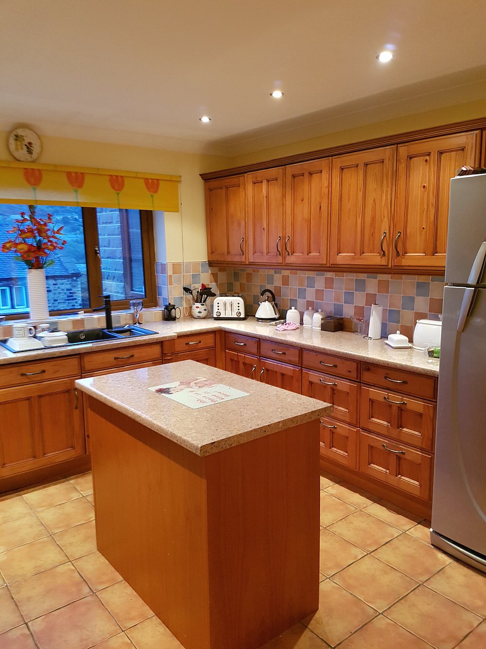 Pine kitchen before